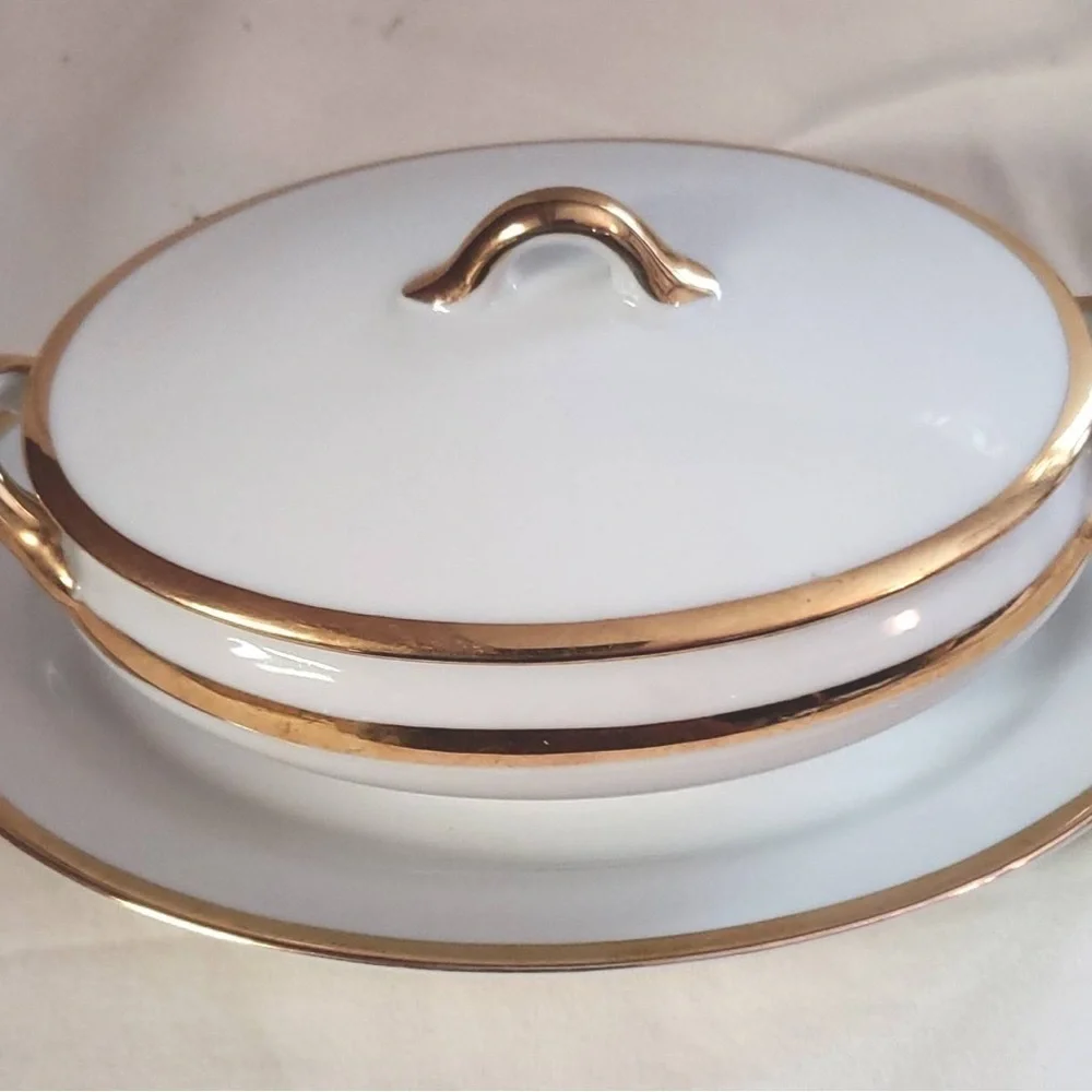 Vintage Noritake Goldena Children's Tea Set. There is a set for 6 counting lids